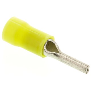 RS PRO TE Connectivity PLASTI-GRIP Insulated Tin Crimp Pin Connector 12 AWG to 10 AWG Yellow Nylon Insulation 165085-0