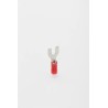 TE Connectivity PLASTI-GRIP Insulated Fork Terminal 22 AWG to 16 AWG M3.5 Stud Size Polyvinyl Chloride Red 34154