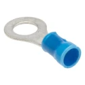 RS PRO PLASTI-GRIP Insulated Crimp Ring Terminal M6 Stud Size 16 AWG to 14 AWG Wire Size Blue 34162