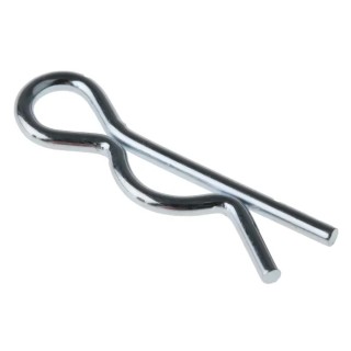 RS PRO Retaining Clip Steel Bright Zinc Finish 33 mm Length 839-296