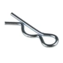 RS PRO Retaining Clip Steel Bright Zinc Finish 33 mm Length 839-296