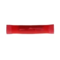 TE Connectivity PLASTI-GRIP Butt Splice Connector, Red, Insulated Vinyl, Tin-Plated Copper, 16 AWG, 27.33mm Length 34070