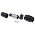 Amphenol Industrial 7 Pole Straight M16 DIN Socket, 5A, 300V AC, IP40, Screw Termination, Brass Housing T3438501