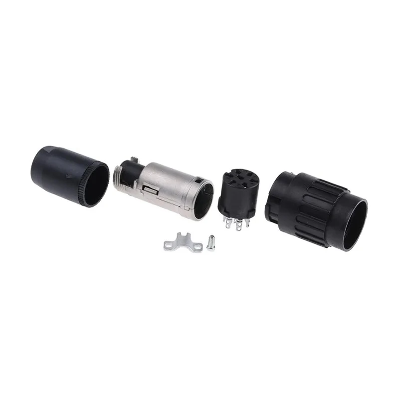 Amphenol Industrial 7 Pole Straight M16 DIN Socket, 5A, 300V AC, IP40, Screw Termination, Brass Housing T3438501