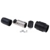 Amphenol Industrial 7 Pole Straight M16 DIN Socket, 5A, 300V AC, IP40, Screw Termination, Brass Housing T3438501