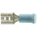 TE Connectivity PIDG FASTON .250 Blue Insulated Female Spade Connector Crimp 6.35 x 0.81 mm Tab Size 17 AWG to 13 9-160313-2
