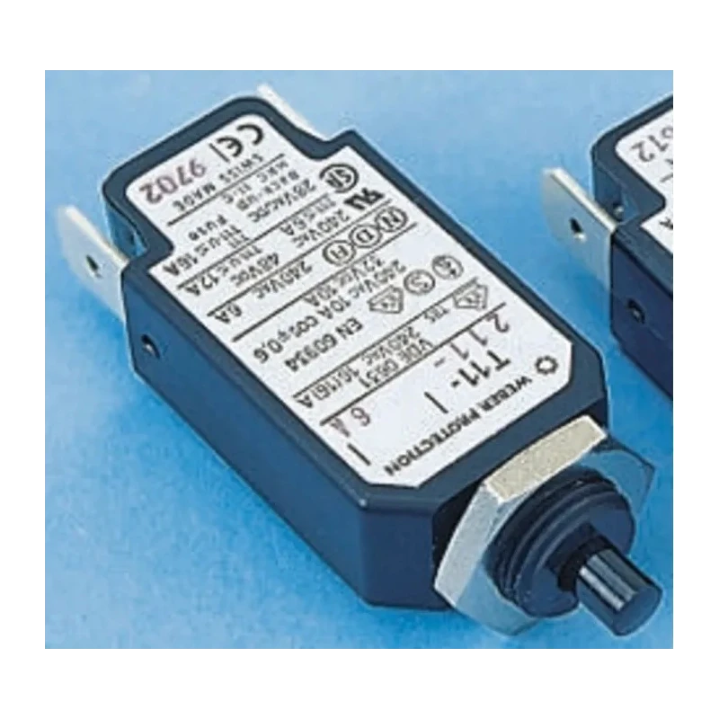 Schurter Thermal Circuit Breaker 1-Pole, 1.5A Current Rating, 240V AC, Panel Mount T11 4400.0056