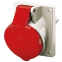 MENNEKES Rated Panel Mount Industrial Power Connector 32A 400V IP44 Red Series 7313 IP44