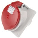 MENNEKES Industrial Power Connector Panel Mount 3-Pole 32A 400V IP44 Red 7313 