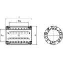 Ewellix Makers in Motion Linear Bearing 16 mm ID 26 mm OD Sealed Steel LBCR16 D-2LS