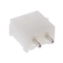 TE Connectivity Universal MATE-N-LOK Series Straight Through Hole PCB Header, 2 Contacts, 6.35 mm Pitch, 1 Row 350428-1