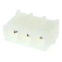 TE Connectivity Universal MATE-N-LOK Series Straight Through Hole PCB Header, 3 Contact(s), 6.35 mm Pitch, 1 Row 350429-1