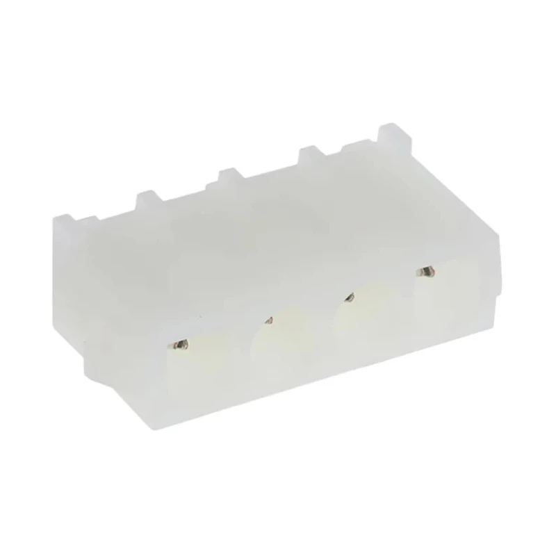 TE Connectivity Universal MATE-N-LOK Series Straight Through Hole PCB Header, 4 Contacts, 6.35 mm Pitch, 1 Row 350430-1