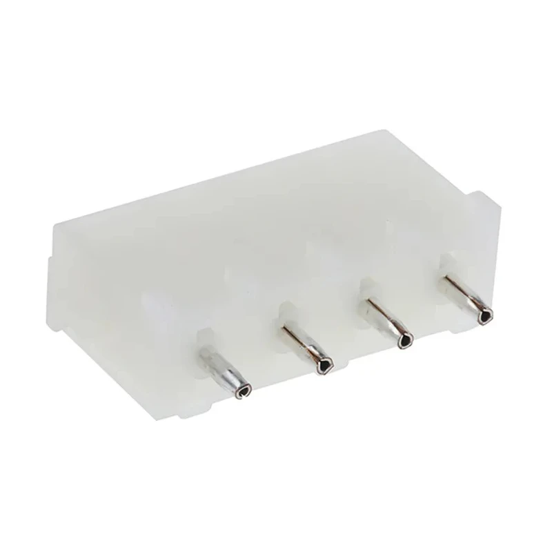 TE Connectivity Universal MATE-N-LOK Series Straight Through Hole PCB Header, 4 Contacts, 6.35 mm Pitch, 1 Row 350430-1