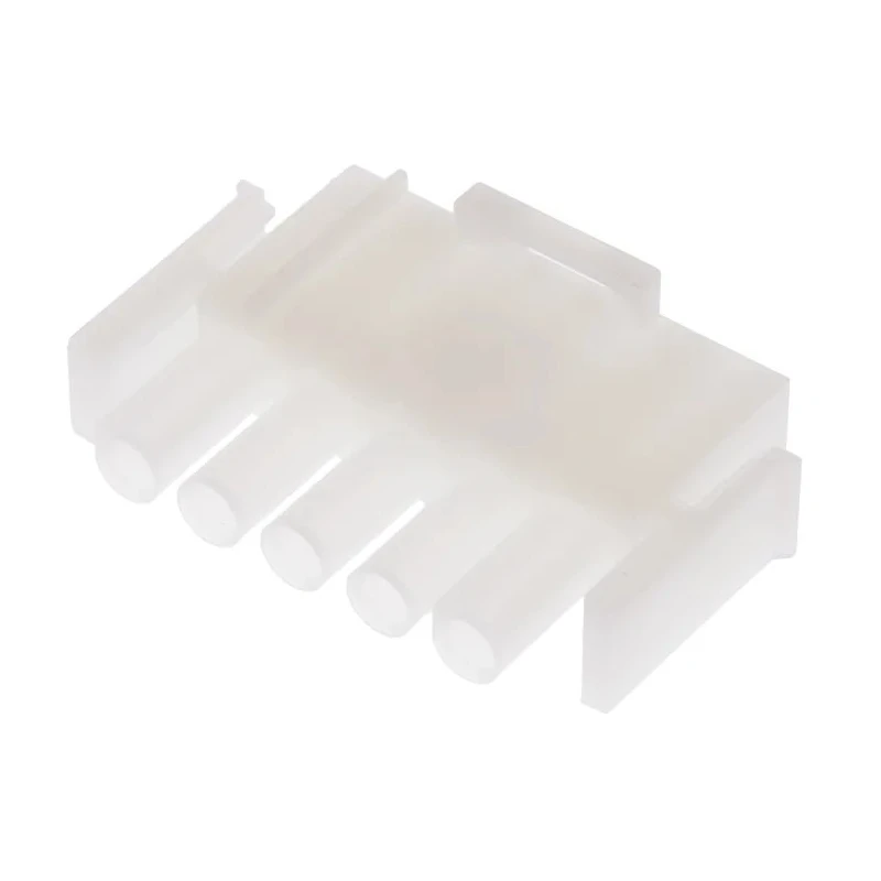 TE Connectivity Universal MATE-N-LOK Male Connector Housing 6.35 mm Pitch 5 Way 1 Row Straight 1-480763