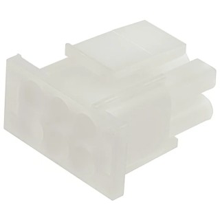TE Connectivity Universal MATE-N-LOK Male Connector Housing 6.35 mm Pitch 6 Way 2 Row Straight 1-480704