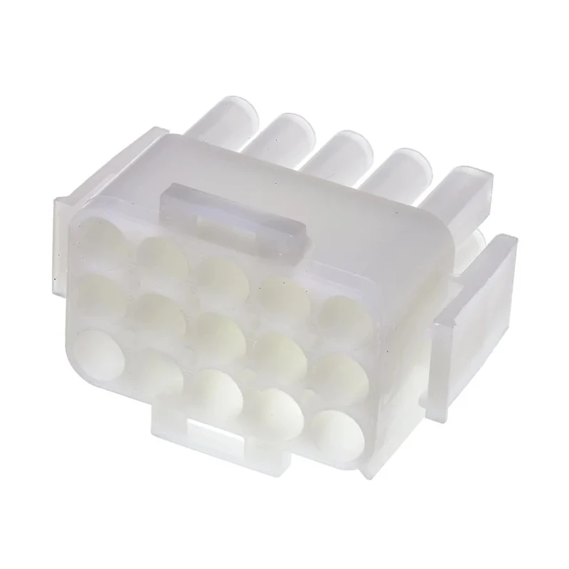TE Connectivity Universal MATE-N-LOK Male Connector Housing 6.35 mm Pitch 15 Way 3 Row Straight 1-480710