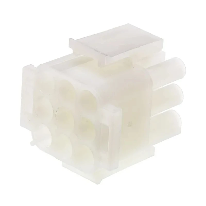 TE Connectivity MATE-N-LOK Male Connector Housing 6.35 mm Pitch 9 Way 3 Row Straight 1-480706-0