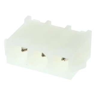 TE Connectivity Universal MATE-N-LOK Series Straight Through Hole PCB Header, 3 Contact(s), 6.35 mm Pitch, 1 Row 350429-1