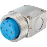 Jaeger Circular Connector, 6 Contacts, Cable Mount, Standard Size, Female Contact, Silver Plating, IP50/IP54 0429 540 06