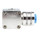 Jaeger Circular Connector Standard Size, 3 Contacts, Cable Mount, Female, IP50/IP54, MIL-DTL-5015, Gold Plated 5320 030 06
