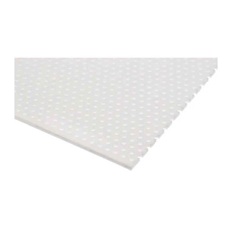 RS PRO White Polypropylene Perforated Plastic Sheet 500 mm x 500 mm x 2 mm 852-261