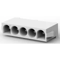 TE Connectivity Universal MATE-N-LOK Series Straight Through Hole PCB Header 5 Contacts 6.35 mm Pitch 1 Row 640466-1