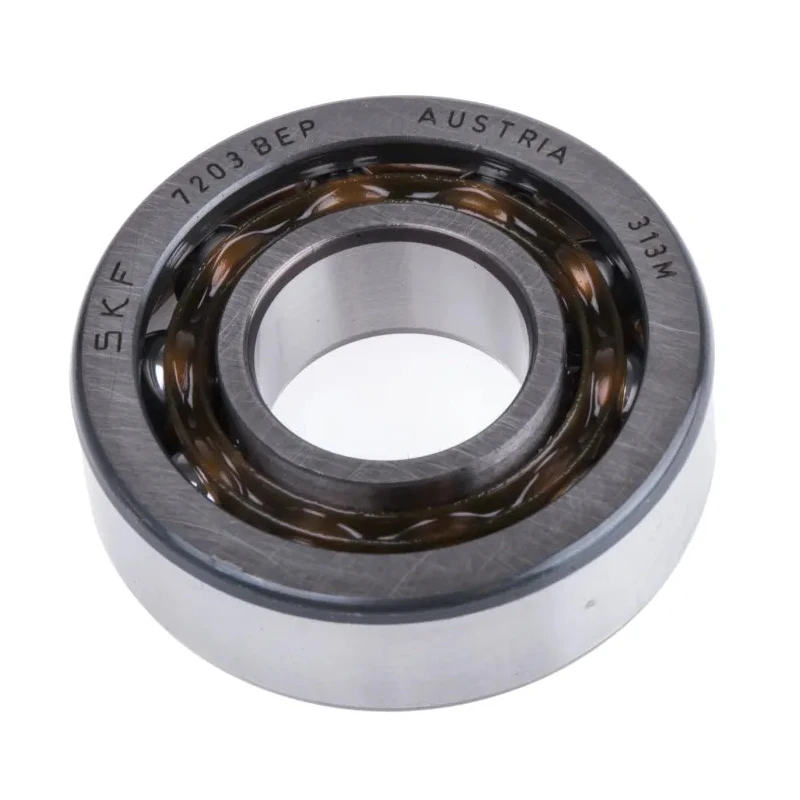 SKF Single Row Angular Contact Ball Bearing 17 mm ID, 40 mm OD, 12 mm Race Width 7203 BEP