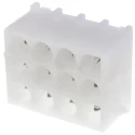 TE Connectivity Universal MATE-N-LOK Series Straight Through Hole PCB Header 12 Contacts 6.35mm Pitch 3 Row 350433-1