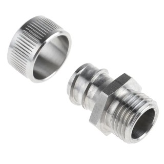 Kopex Stainless Steel Fixed Body Conduit Fitting 16 mm Nominal Size M16 Thread GFMS Series 7TCA297070R0044 GFMS0303