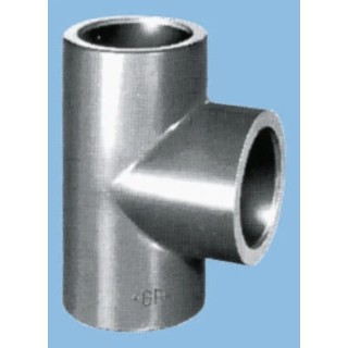Georg Fischer Plastic Pipe Fitting 90° Tee Polyvinyl Chloride 16 bar 66mm 723200107