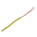 Staubli Yellow Equipment Wire 27 AWG, 26/0.07 mm Core Strands, 100 m Length, Copper Conductor, PVC Jacket 285-7690