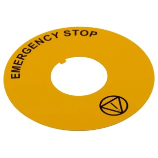 BACO Legend Plate Accessory for BACO Series IP65 Push Button Switches WE16300
