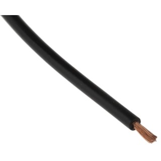 Staubli FlexiVolt Series Black Hook Up Wire 20 AWG 129/0.07 mm Core Strands 100 m Polyvinyl Chloride 285-7820