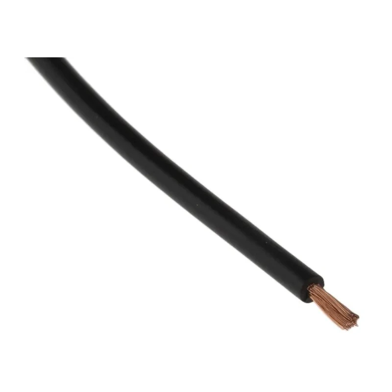 Staubli FlexiVolt Series Black Hook Up Wire 20 AWG 129/0.07 mm Core Strands 100 m Polyvinyl Chloride 285-7820