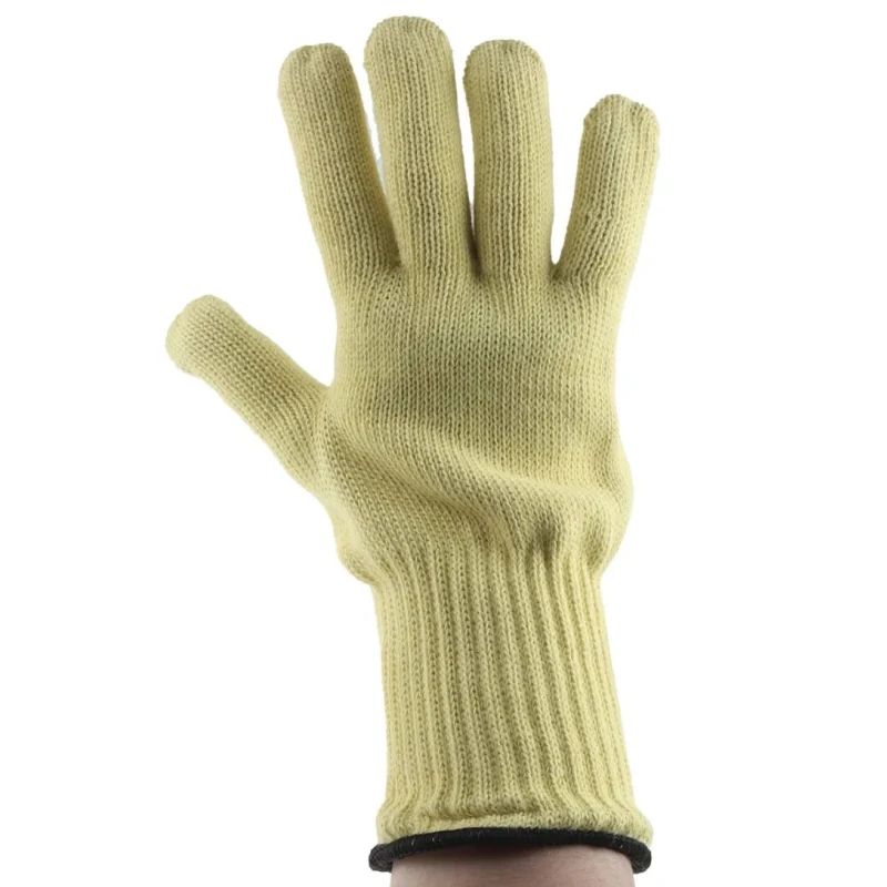 Ansell Mercury Yellow Aramid Knit Work Gloves, Size 10, Uncoated Coating 43113100