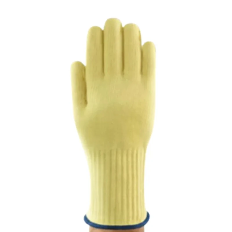Ansell Mercury Yellow Aramid Knit Work Gloves, Size 10, Uncoated Coating 43113100