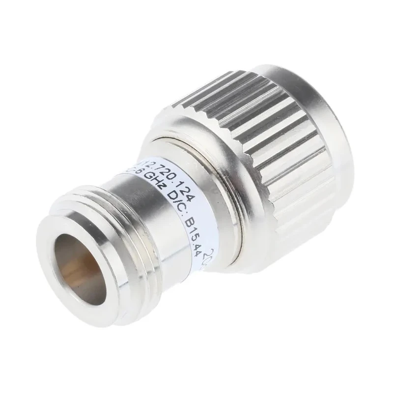 Radiall RF Attenuator Straight 20 dB, N Plug to N Socket, 2-6 GHz, 50Ω, Nickel Plated R412720124