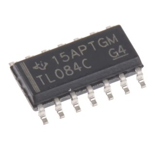 Texas Instruments Operational Amplifier 3 MHz 14-Pin Surface Mount SOIC TL084CD