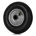 RS PRO Black Rubber Trolley Wheel, Heavy Duty Load Capacity 75 kg, Steel Hub, Roller Bearing 858-893