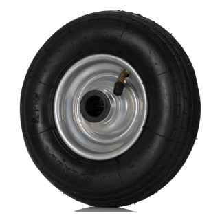 RS PRO Black Rubber Trolley Wheel, Heavy Duty Load Capacity 75 kg, Steel Hub, Roller Bearing 858-893