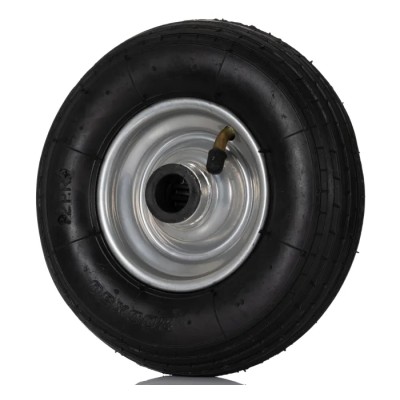 RS PRO Black Rubber Trolley Wheel, Heavy Duty Load Capacity 75 kg, Steel Hub, Roller Bearing 858-893