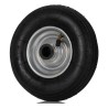 RS PRO Black Rubber Trolley Wheel, Heavy Duty Load Capacity 75 kg, Steel Hub, Roller Bearing 858-893