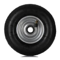 RS PRO Black Rubber Trolley Wheel, Heavy Duty Load Capacity 75 kg, Steel Hub, Roller Bearing 858-893