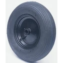 RS PRO Black Rubber Trolley Wheel 305 kg Load Capacity 400mm Diameter 100mm Width Roller Bearing Steel Hub 858-887