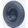 RS PRO Black Rubber Trolley Wheel 305 kg Load Capacity 400mm Diameter 100mm Width Roller Bearing Steel Hub 858-887