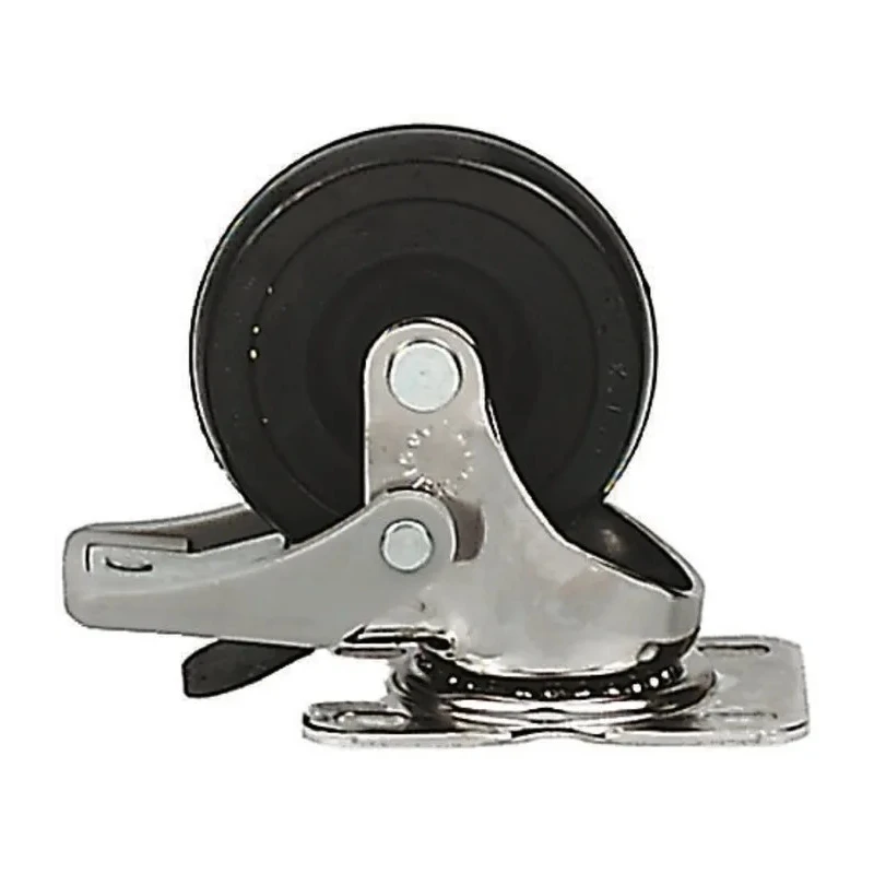 Revvo Braked Swivel Castor 120 kg Load Capacity 125 mm Rubber Wheel TSE125AS04L