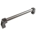 Elesa Matt Black Aluminium Arch Shape Handle 78mm Height, 38mm Width, 424mm Length 37721