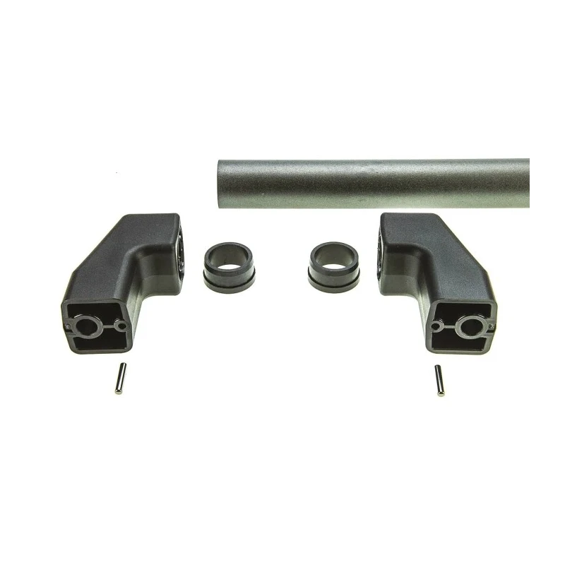 Elesa Matt Black Aluminium Arch Shape Handle 78 mm Height, 38 mm Width, 724 mm Length 37751