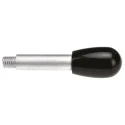 Elesa Lever Arm with Male Thread M8 x 9 mm, Duroplast Handle and Steel Shaft, Black, Length 67mm 4002